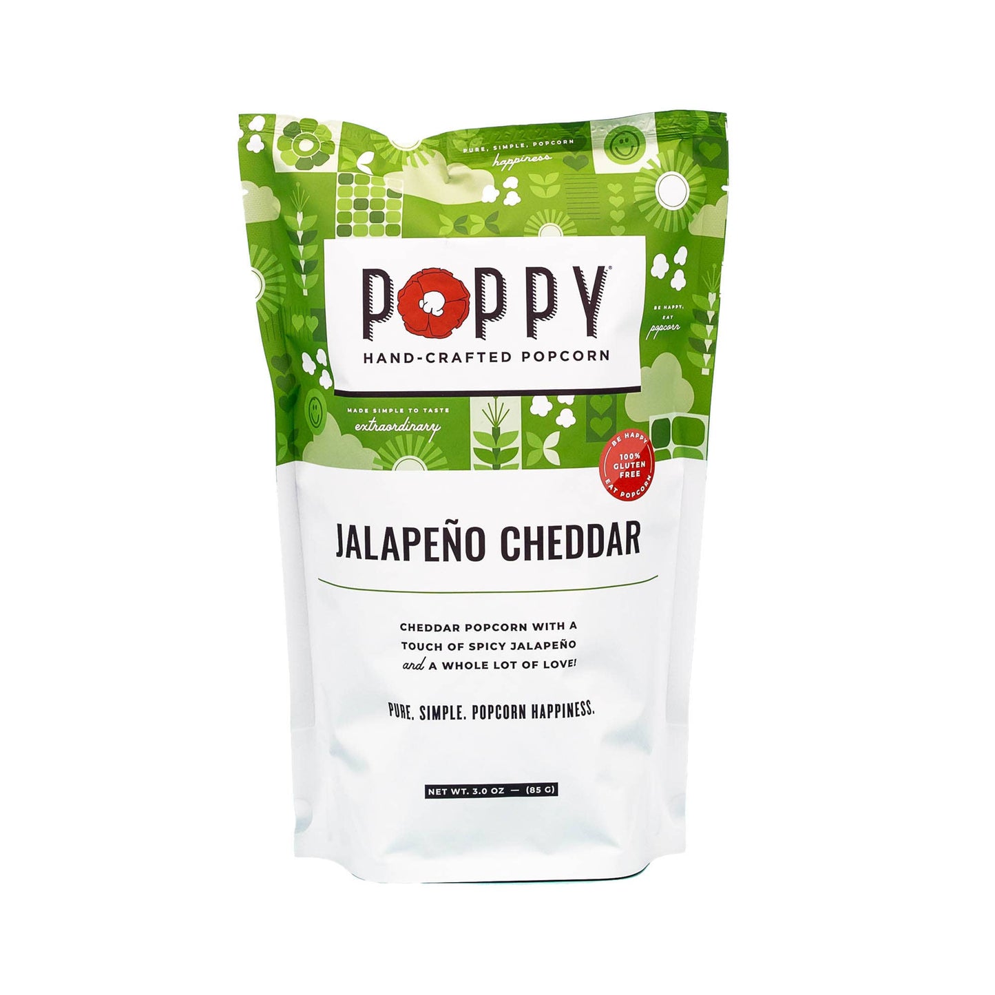 Poppy Hand-Crafted Popcorn - Jalapeño Cheddar Popcorn