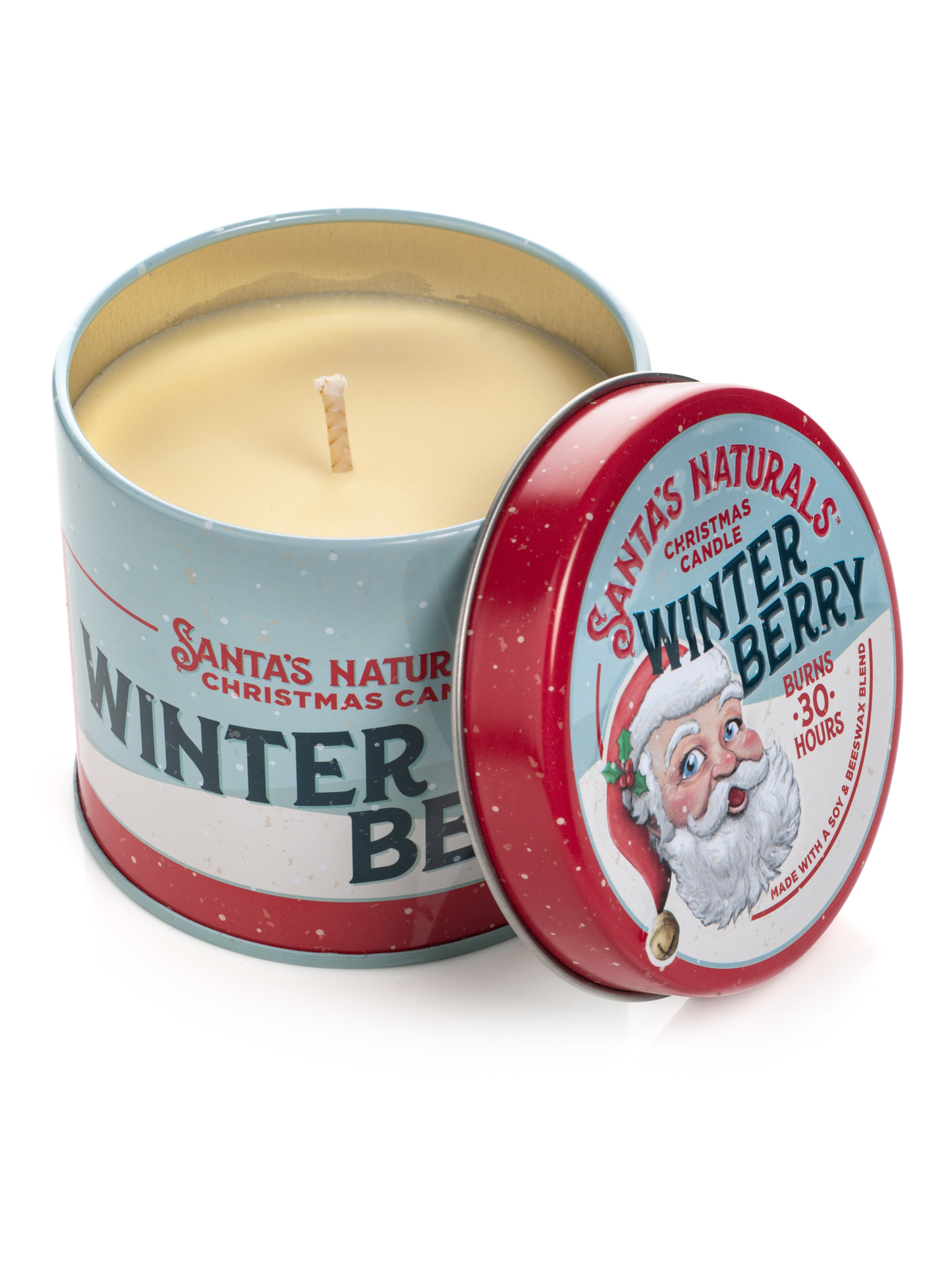 Santa's Naturals - Winter Berry 9oz Candle Table Top Display