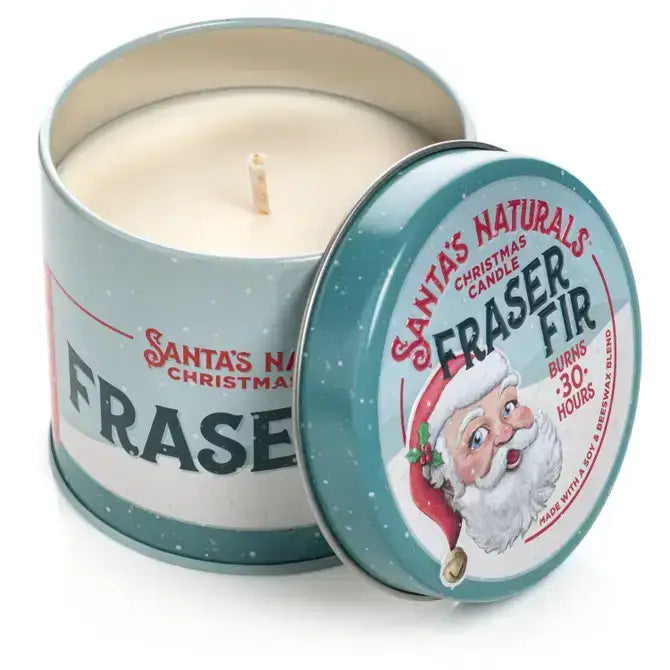 Santa's Naturals - Fraser Fir 9oz Candle Table Top Display