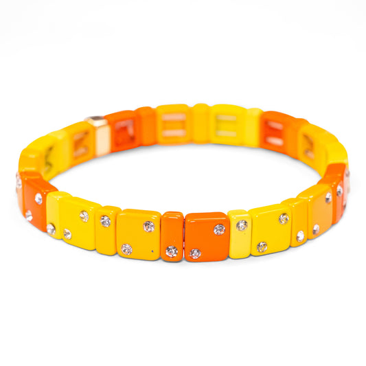 Malibu Sugar - Night Time In Paris Bracelet Assortment - Orange & Yellow