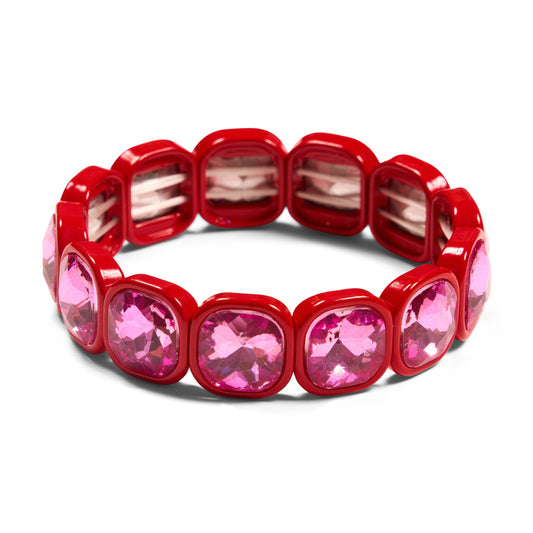 Malibu Sugar - Ice Crystal Bracelets in Assorted Colors - Raspberry