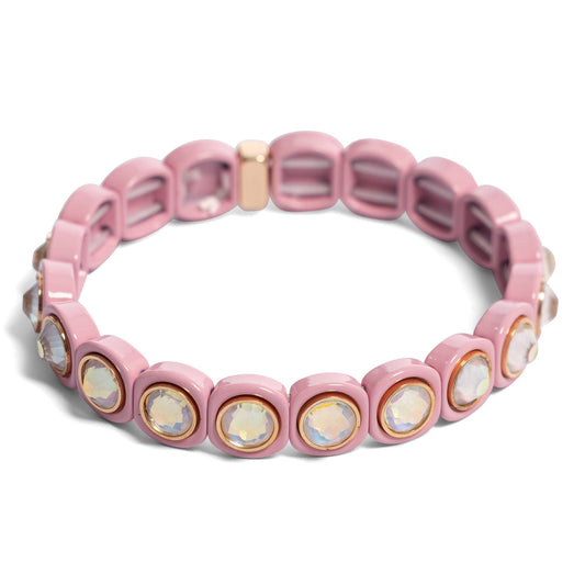 Malibu Sugar - Aspen Jewel 2024 Bracelet Assortment - Dusty Pink w/ AB Stones