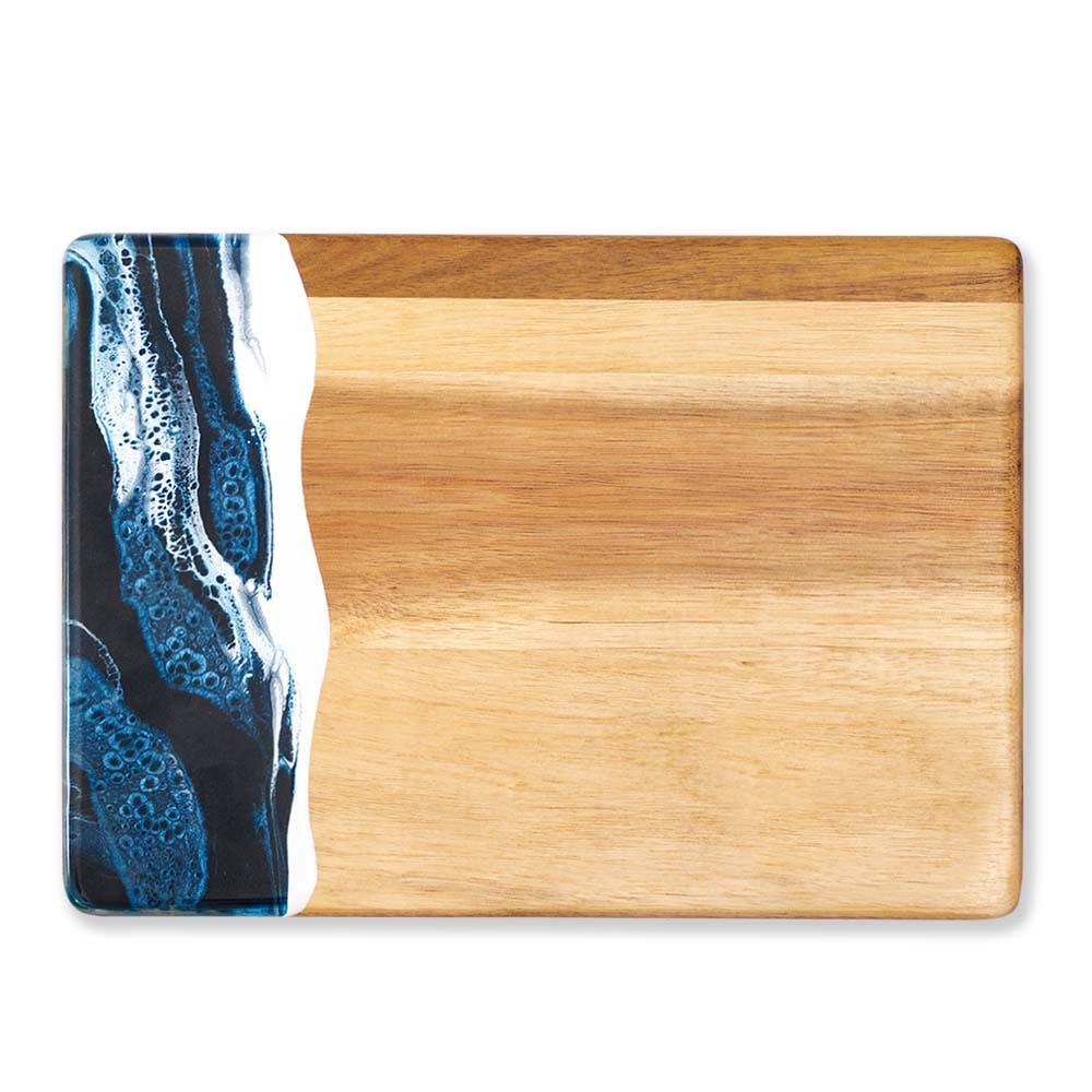 Lynn & Liana Designs - Wood and Resin Promo Cheese Board / Charcuterie Board - Marble