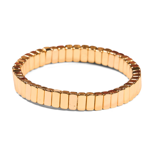 Malibu Sugar - Gold Tall Tile Bracelet