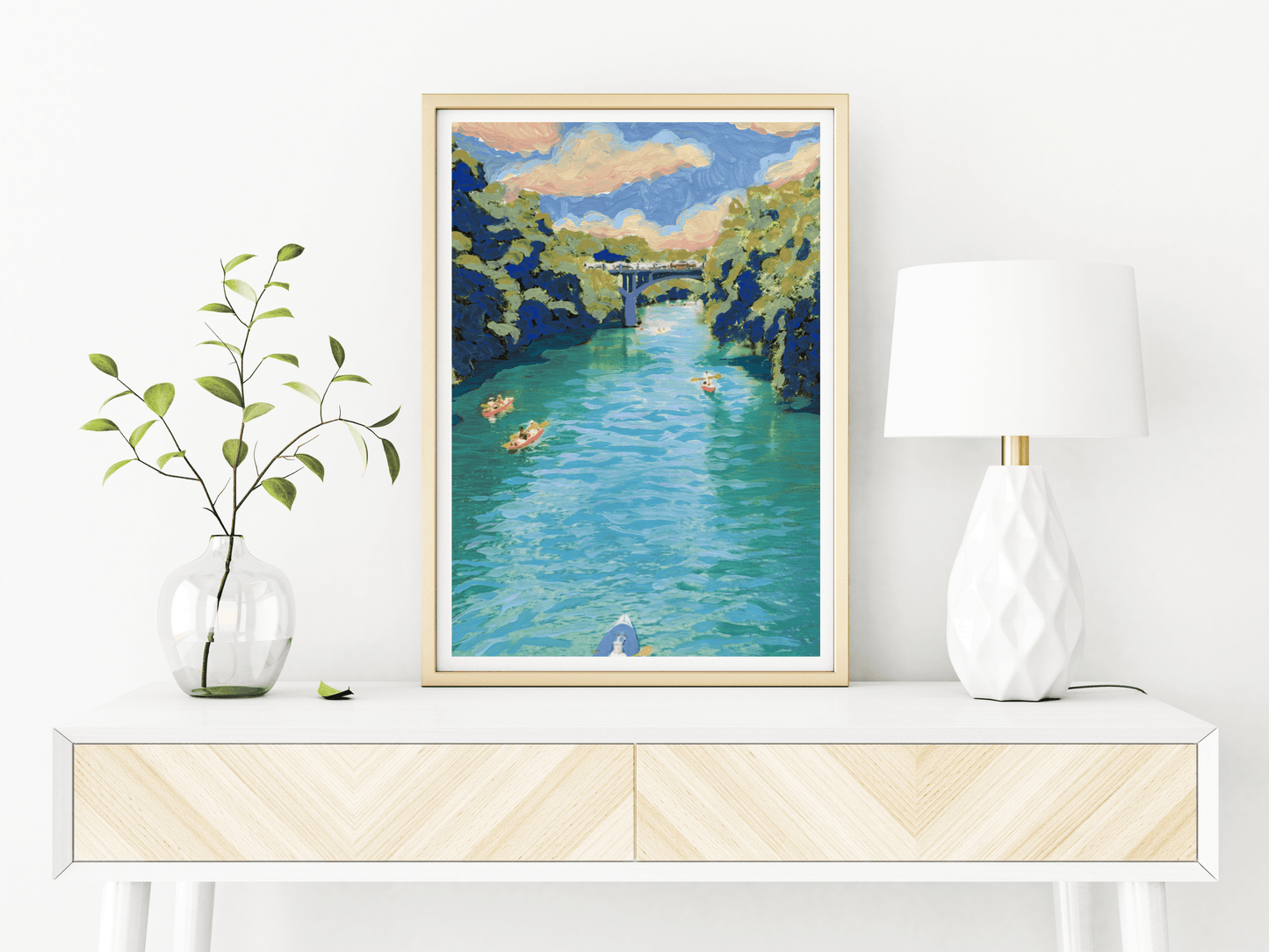 El Baker Art - Barton Creek Austin Print - 8×10