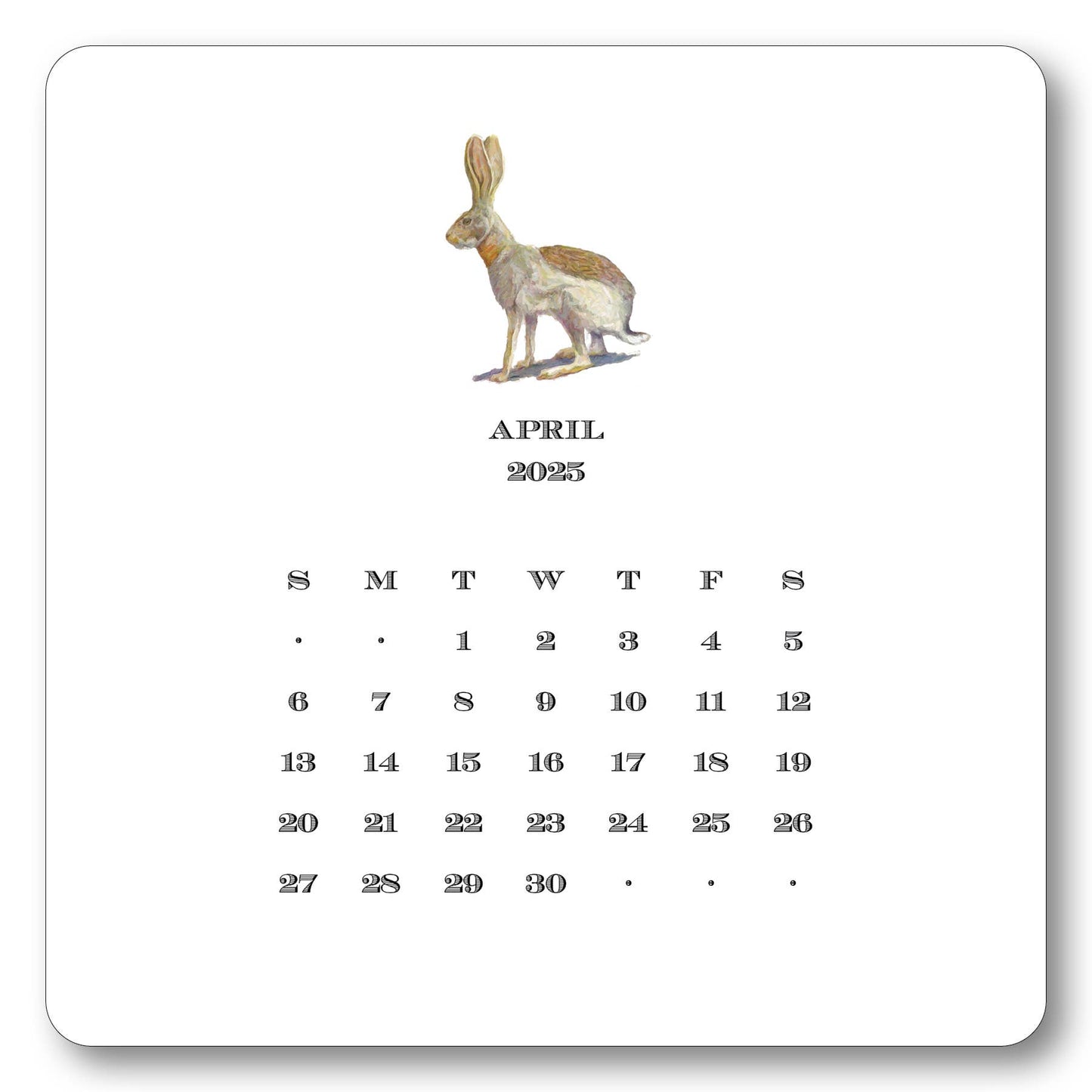 Maison de Papier - 2025 Texas Calendar with Easel