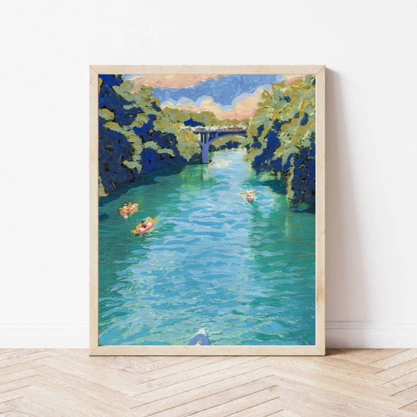 El Baker Art - Barton Creek Austin Print - 8×10