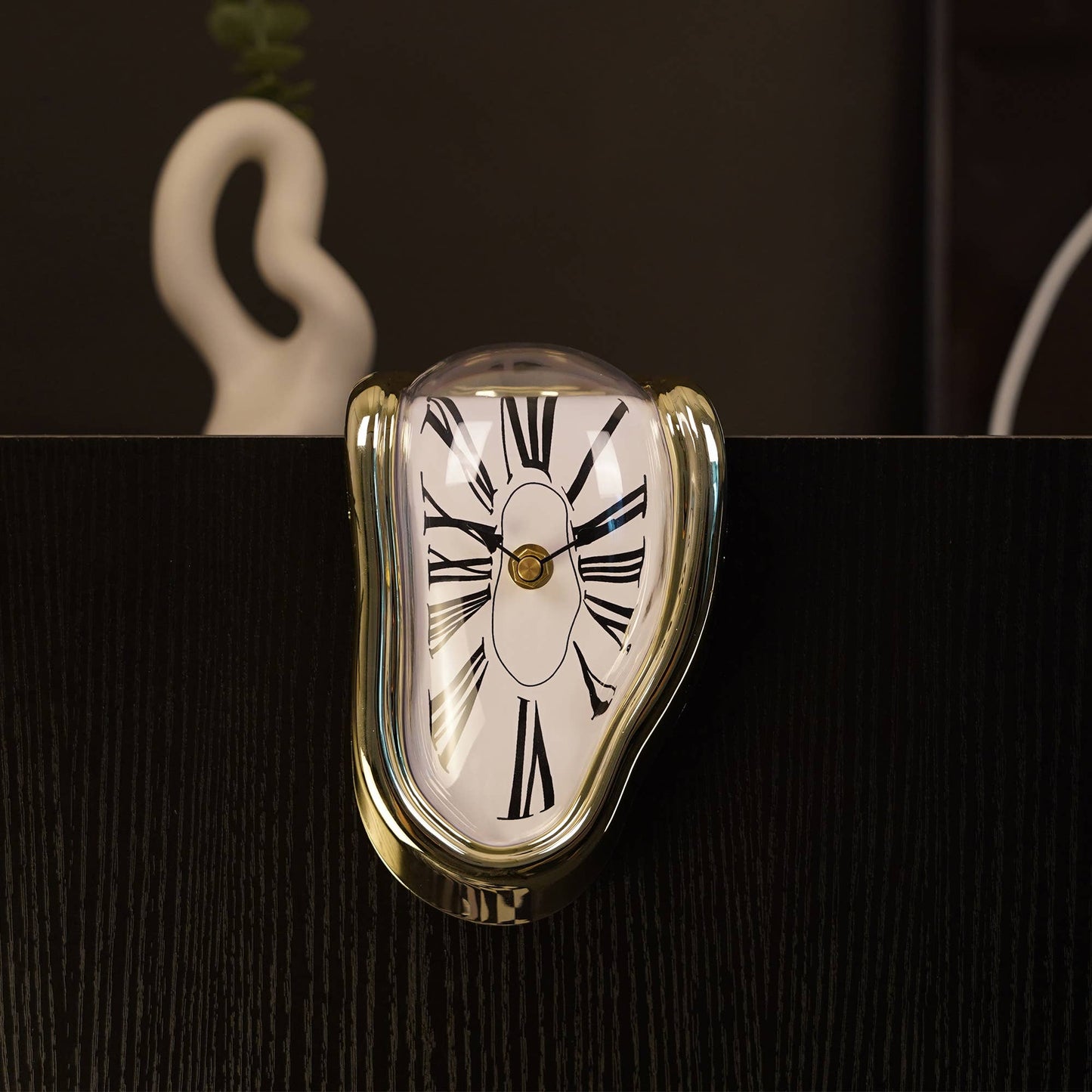 EP Design Lab - Dali Melting Desk Clock - Silver