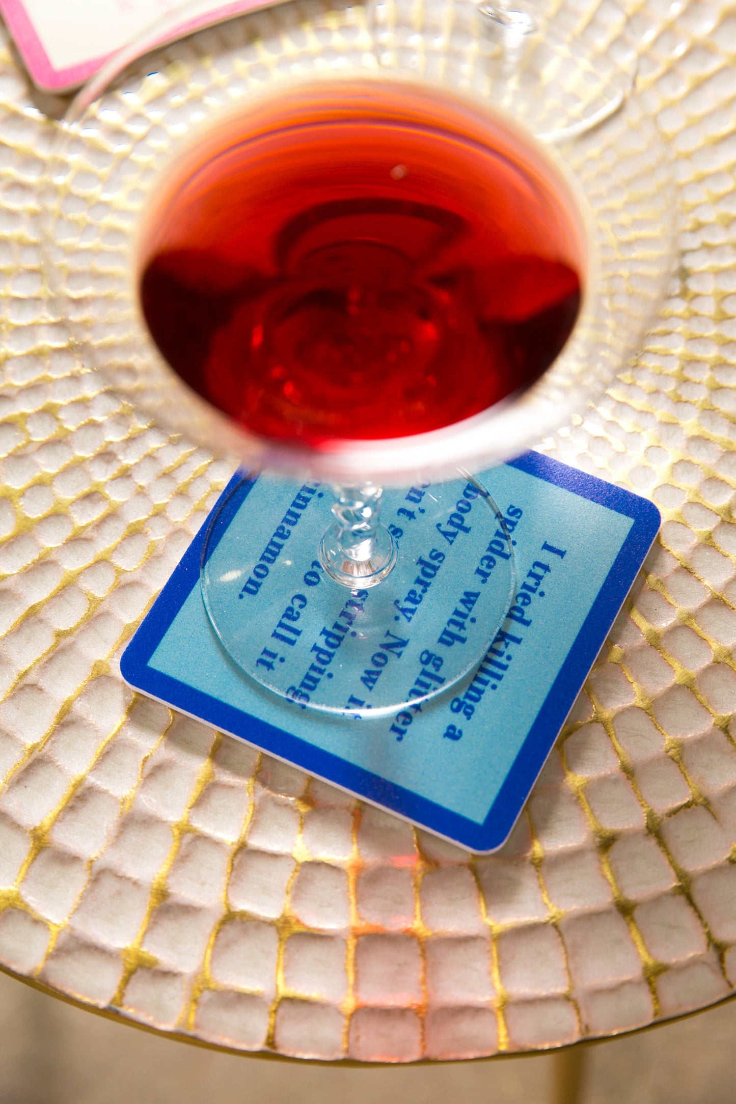 Drinks on Me - COASTER: Page in the bible