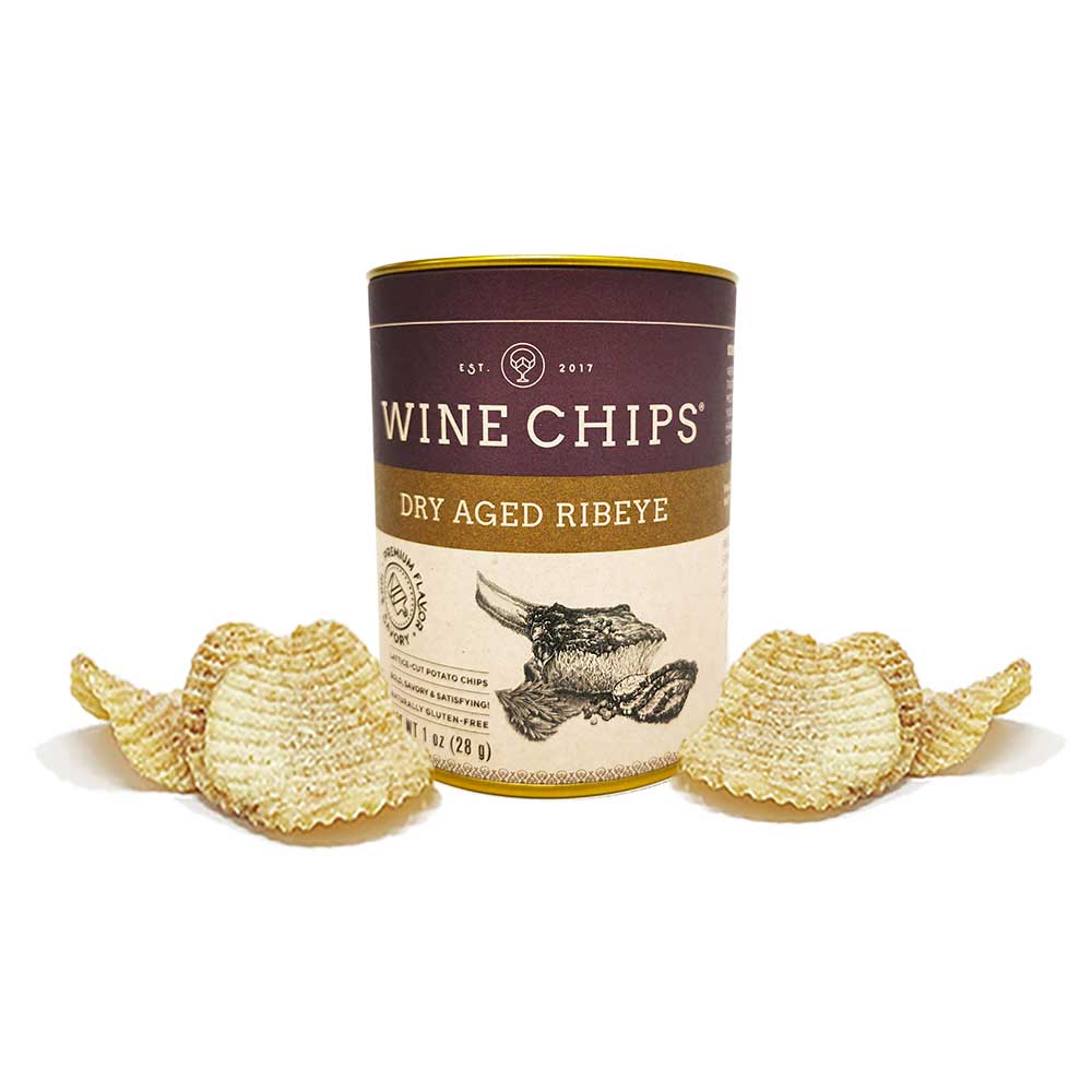 Wine Chips - 1 OZ. DRY AGED RIBEYE - ESTATE CASE OF 12