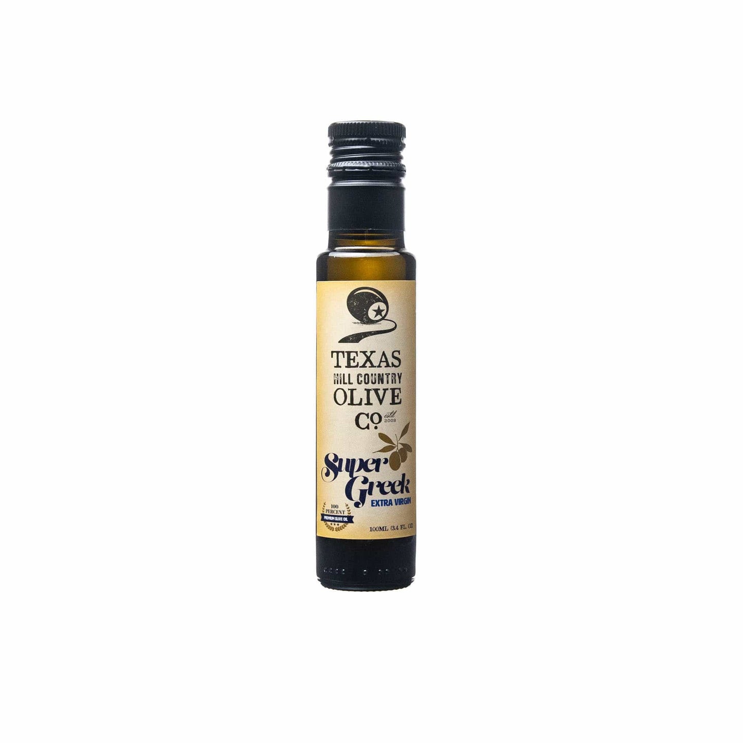 Texas Hill Country Olive Co. - Super Greek Extra Virgin Olive Oil - 100ml.