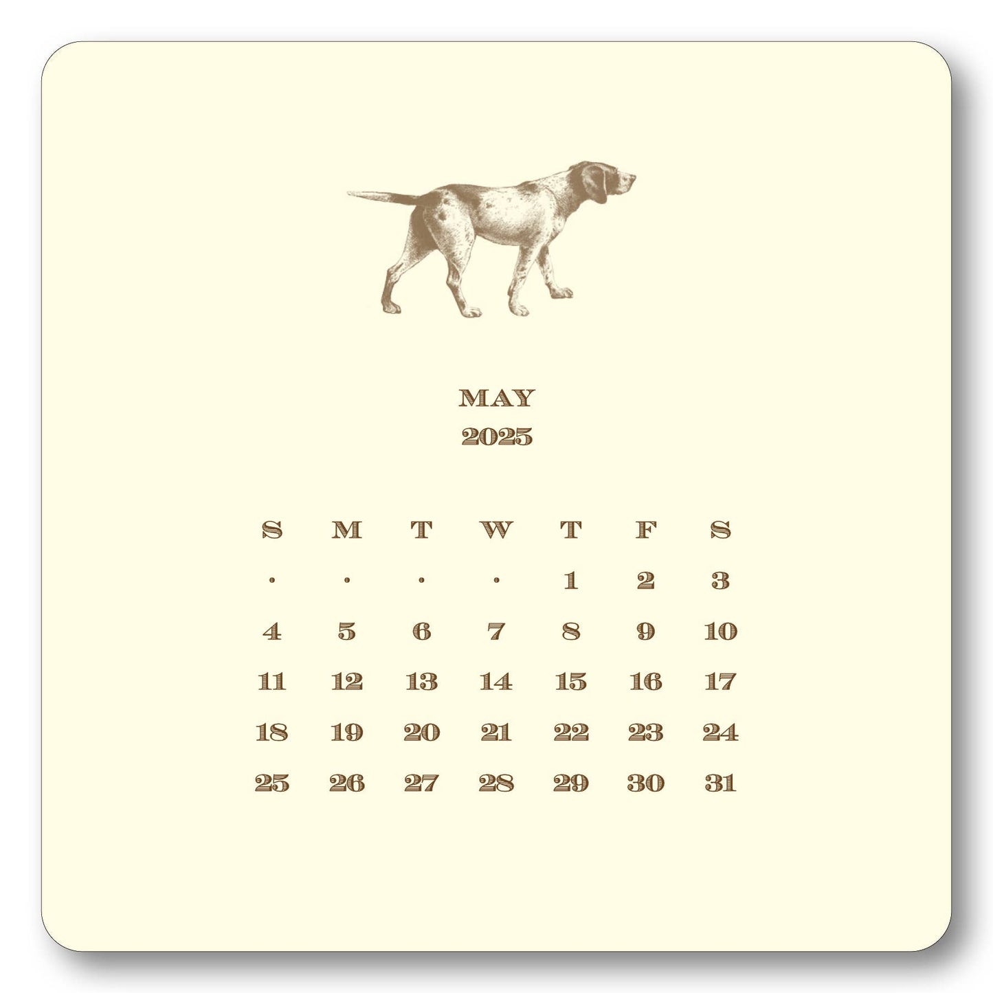 Maison de Papier - 2025 Hunt Calendar with Easel