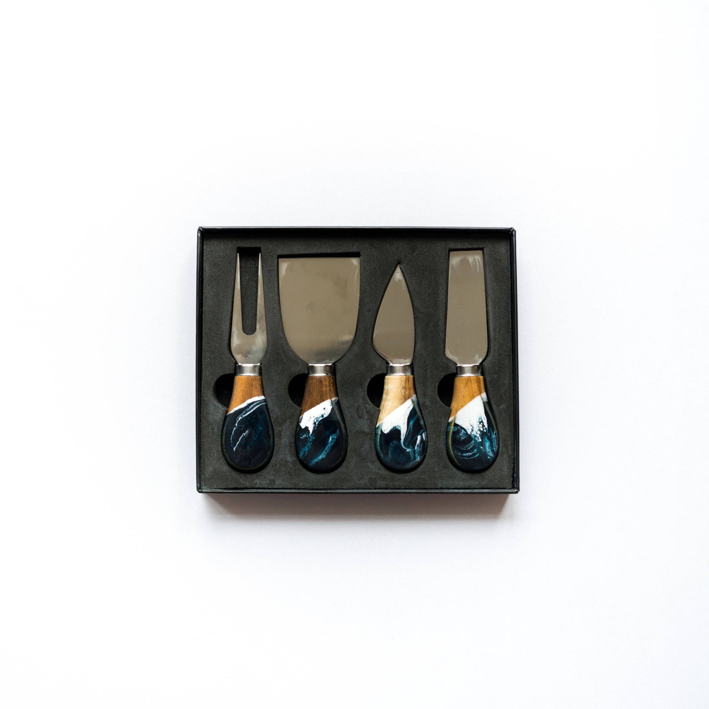 Lynn & Liana Designs - NEW! Resin Coated Cheese Knife Set - Onyx