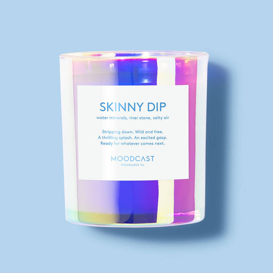 Moodcast Fragrance Co. - Skinny Dip - Iridescent 8oz Coconut Wax Candle