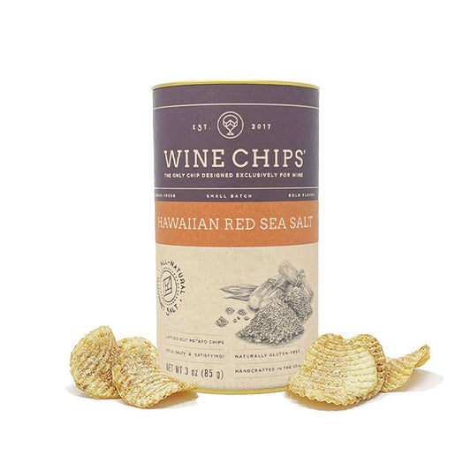 Wine Chips - 3 OZ. HAWAIIAN RED SEA SALT - ESTATE CASE OF 12