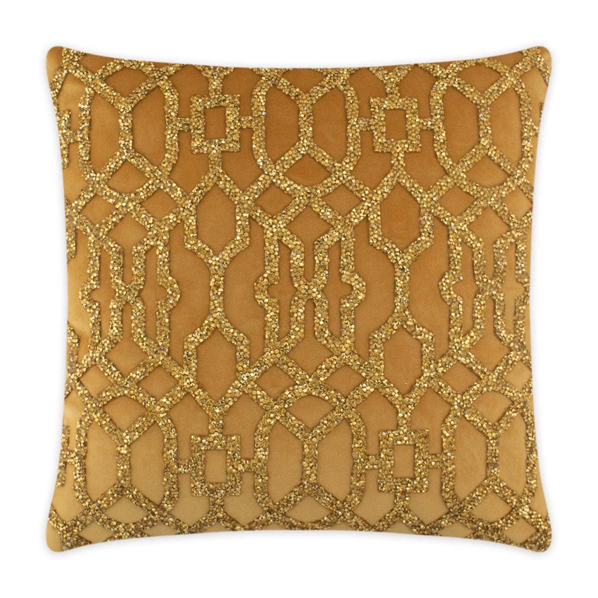 Rhinestone Lattice Pillow: 20x20 / Charcoal
