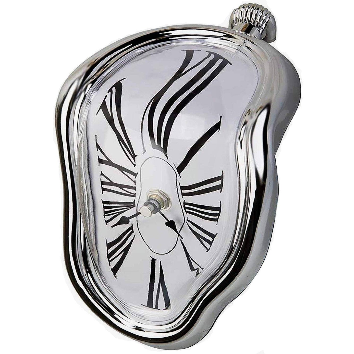 EP Design Lab - Dali Melting Desk Clock - Silver