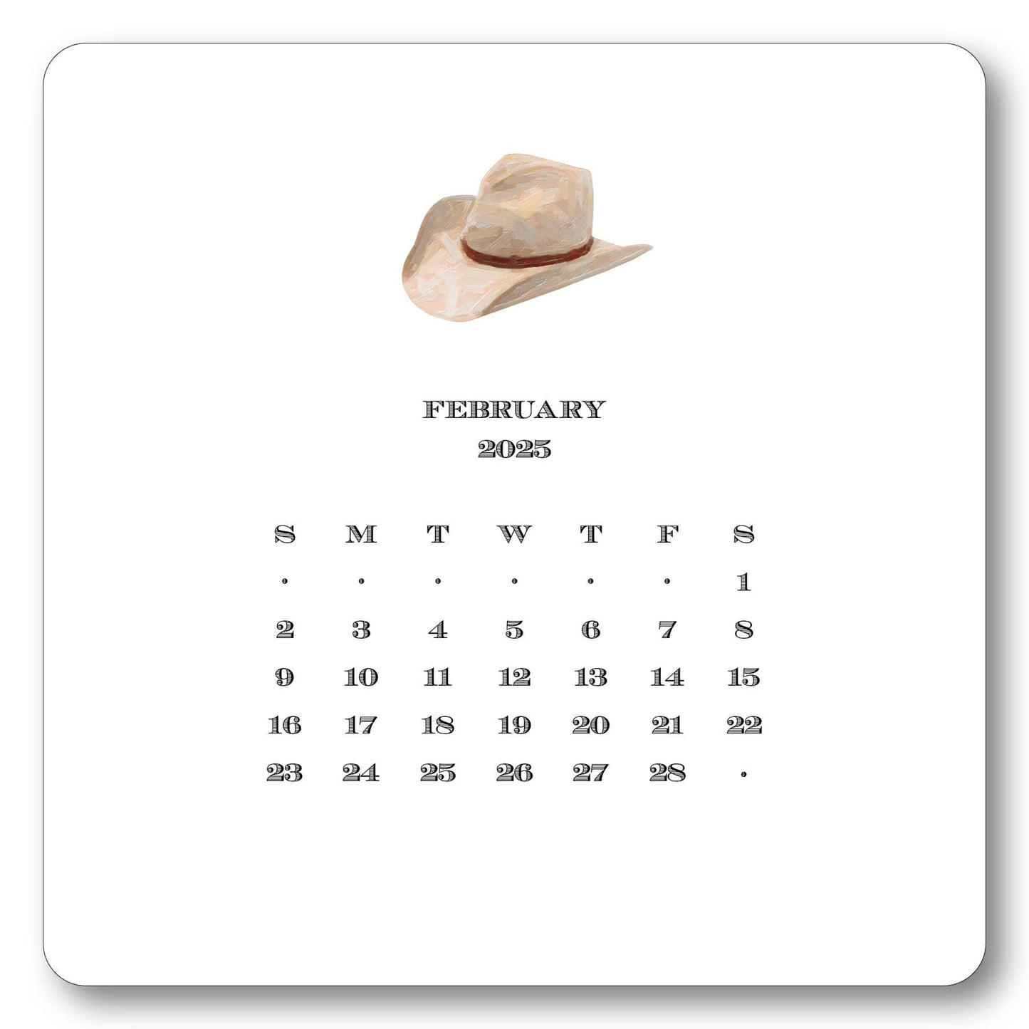 Maison de Papier - 2025 Texas Calendar with Easel