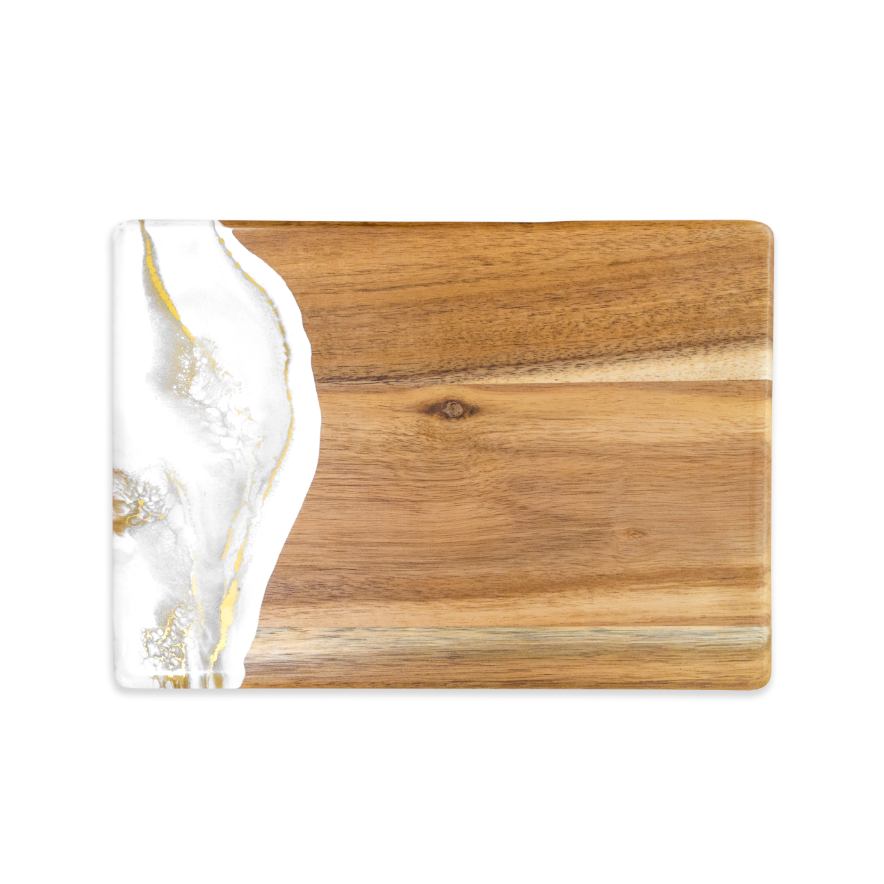 Lynn & Liana Designs - Wood and Resin Promo Cheese Board / Charcuterie Board - Marble