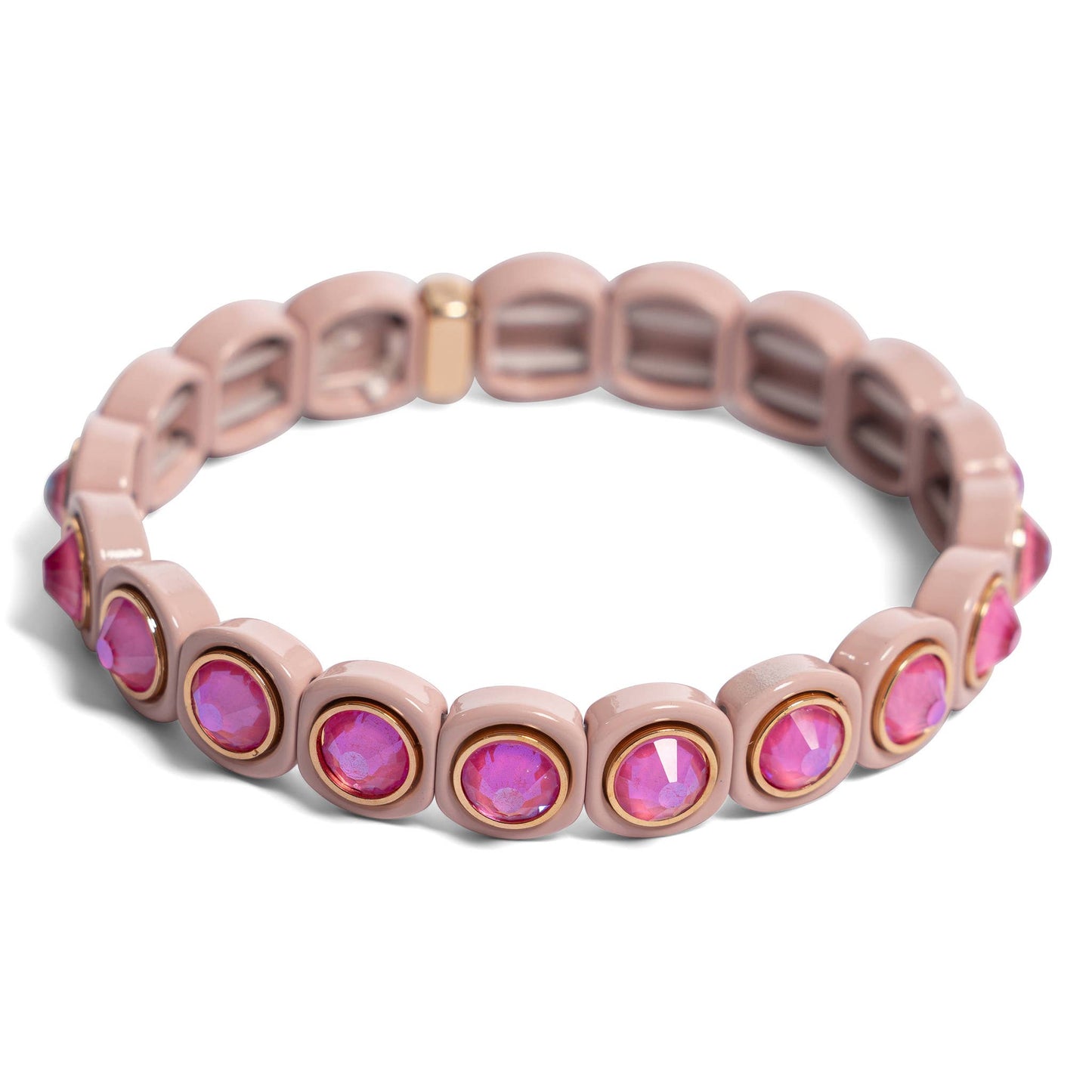 Malibu Sugar - Aspen Jewel 2024 Bracelet Assortment - Light Fuchsia w/ AB Stones