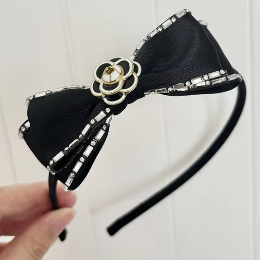 Toss Designs - Le Belle Headband Black Flower