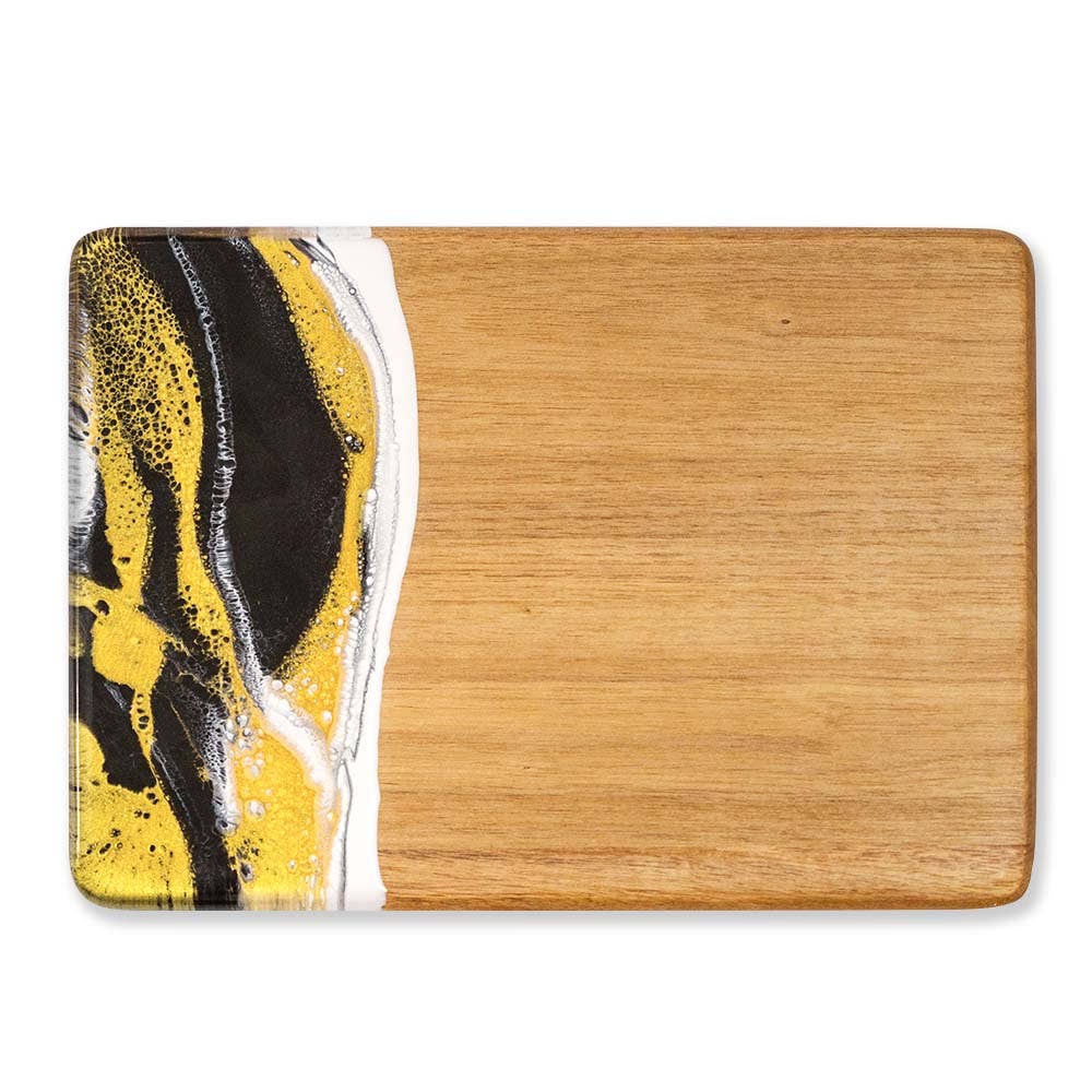 Lynn & Liana Designs - Wood and Resin Promo Cheese Board / Charcuterie Board - Marble