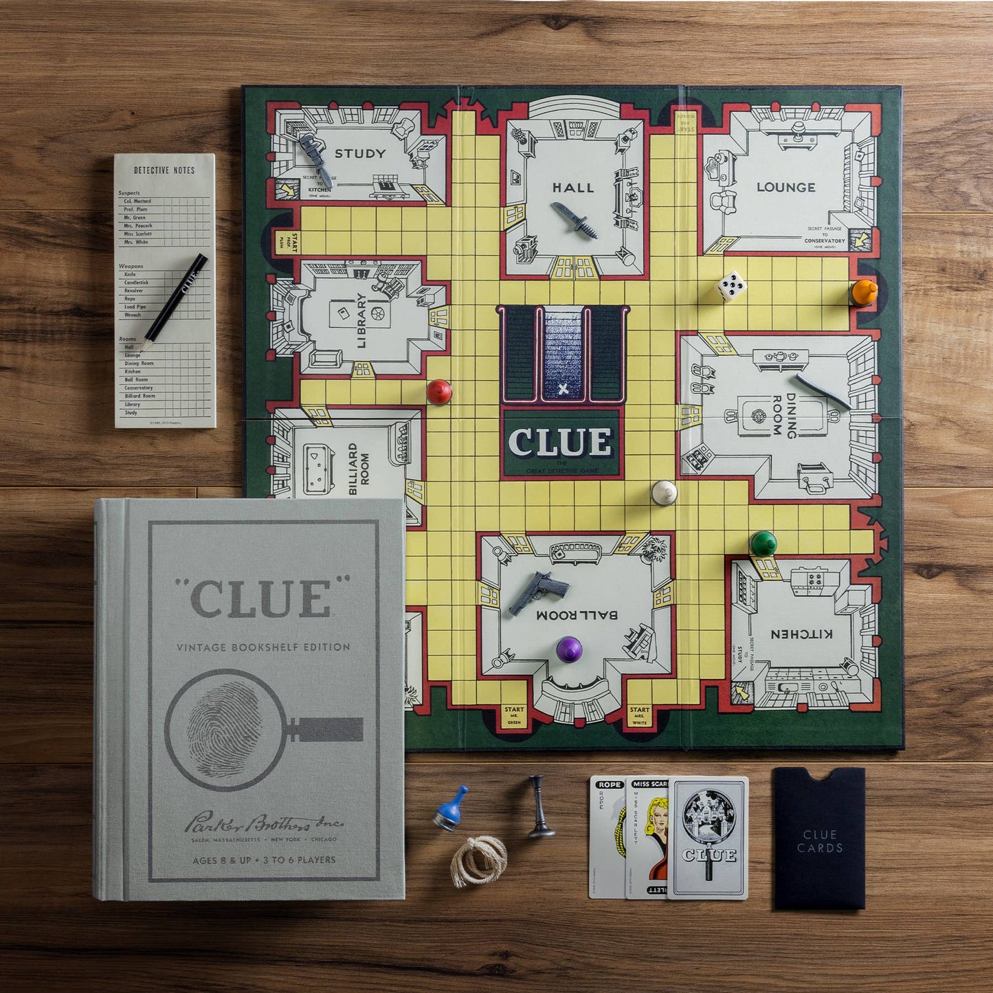 WS Game Company - WS Game Company Clue Vintage Bookshelf Edition