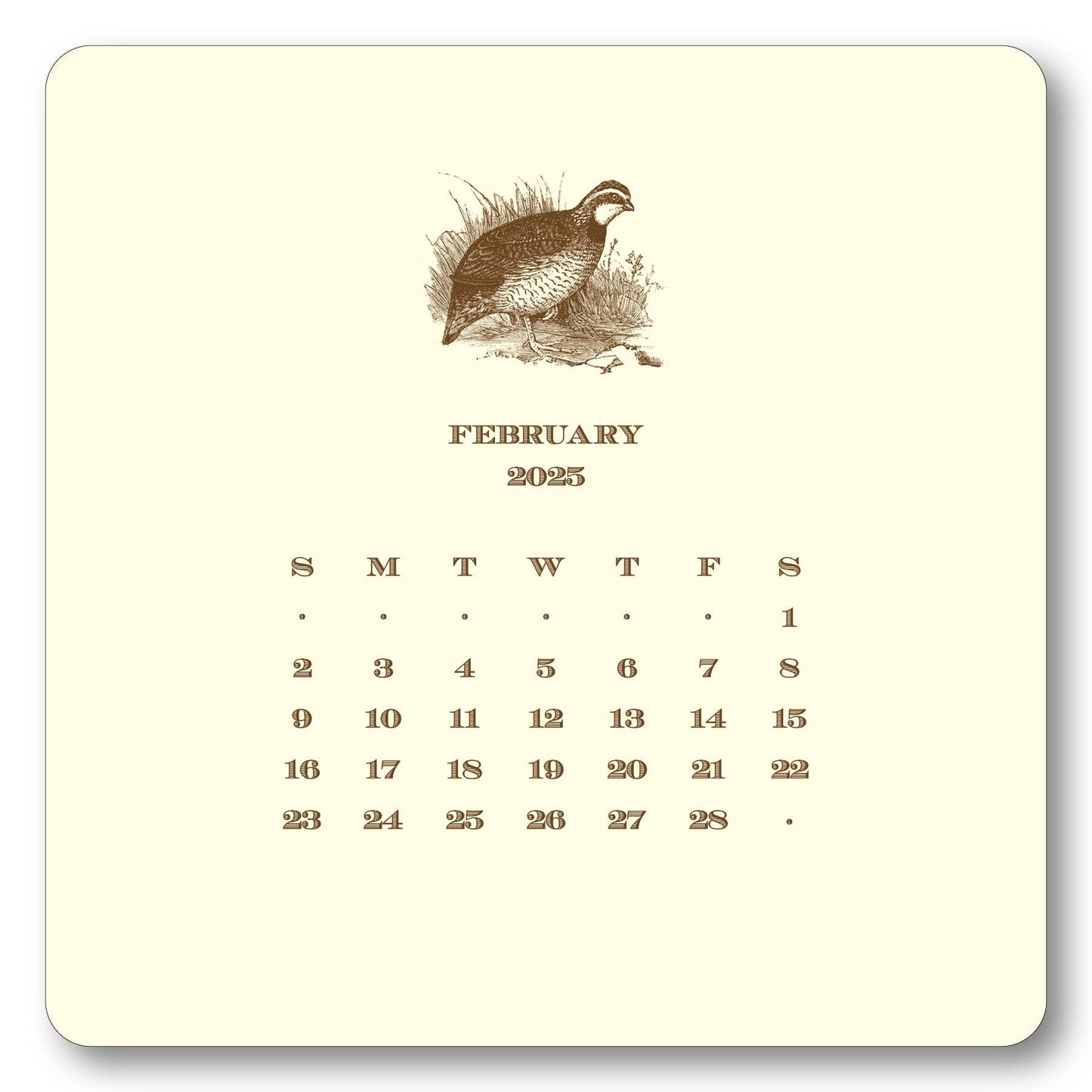 Maison de Papier - 2025 Hunt Calendar with Easel