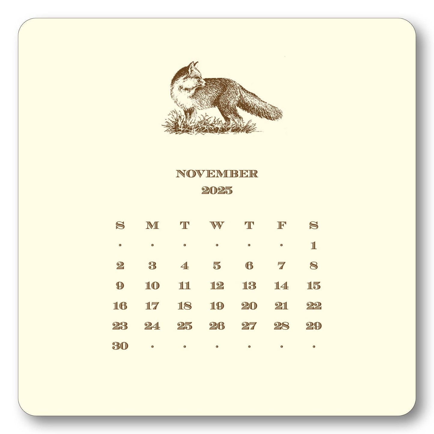 Maison de Papier - 2025 Hunt Calendar with Easel