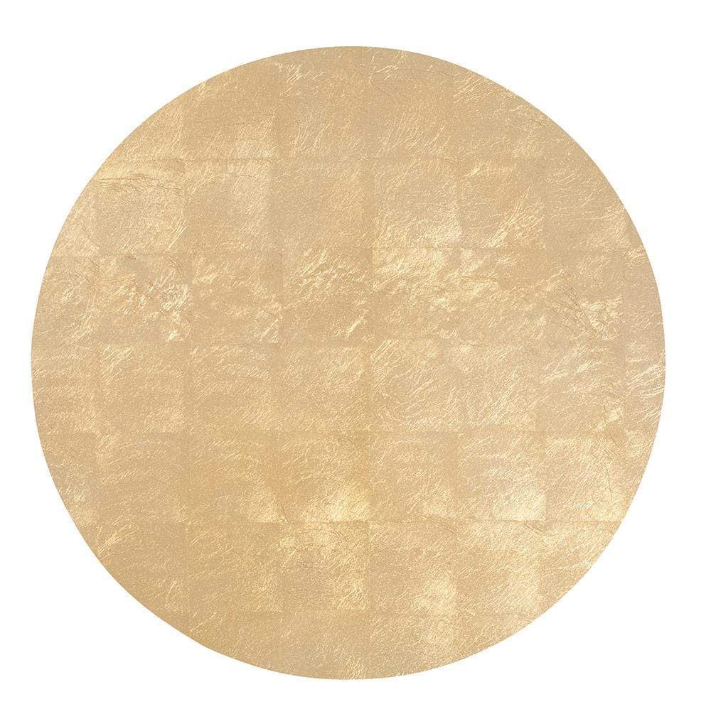 GOLD LEAF LACQUER PLACEMATS ROUND