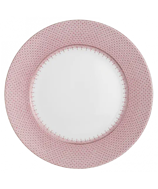 MOTTAHEDEH LACE PINK SERVICE PLATE