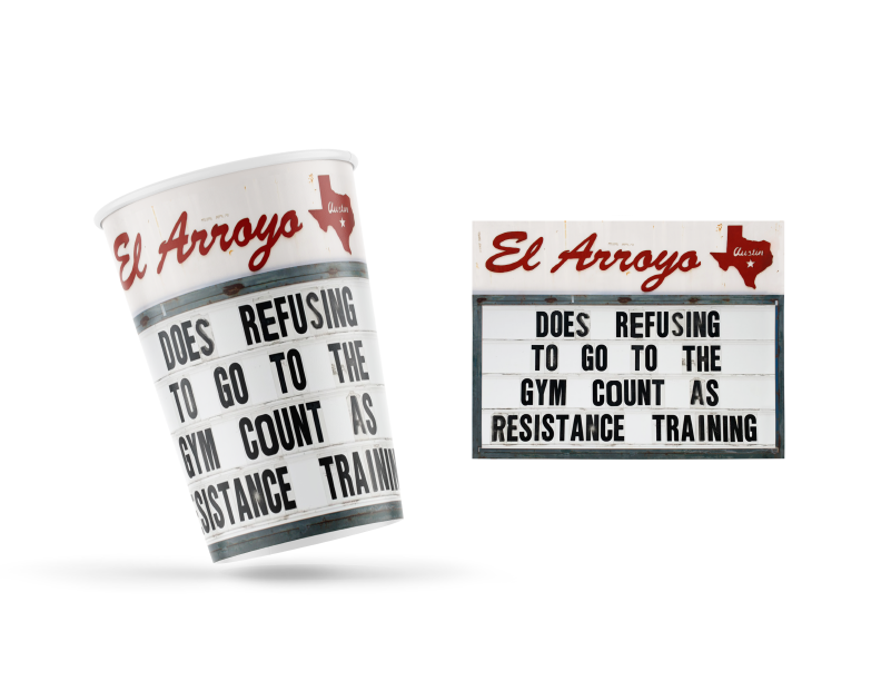El Arroyo - 12 oz Party Cups (Pack of 12) - Resistance Training