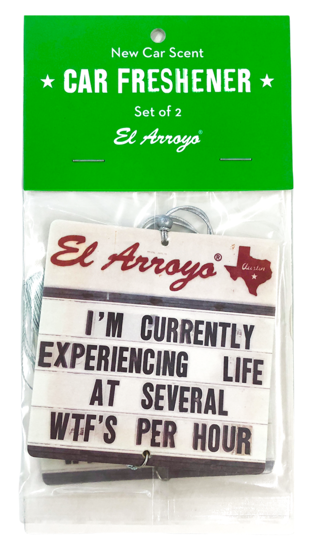 El Arroyo - Car Air Freshener (2 Pack) - WTF's Per Hour