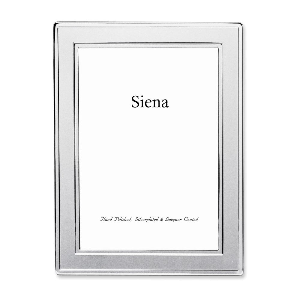 Siena Silver Plate Plain with Double Borders Frame