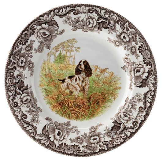 Woodland Springer Spaniel Dinner Plate
