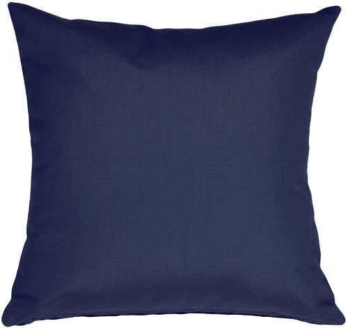 Pillow Decor - 20" x 20" Navy Blue Sunbrella Outdoor Pillow
