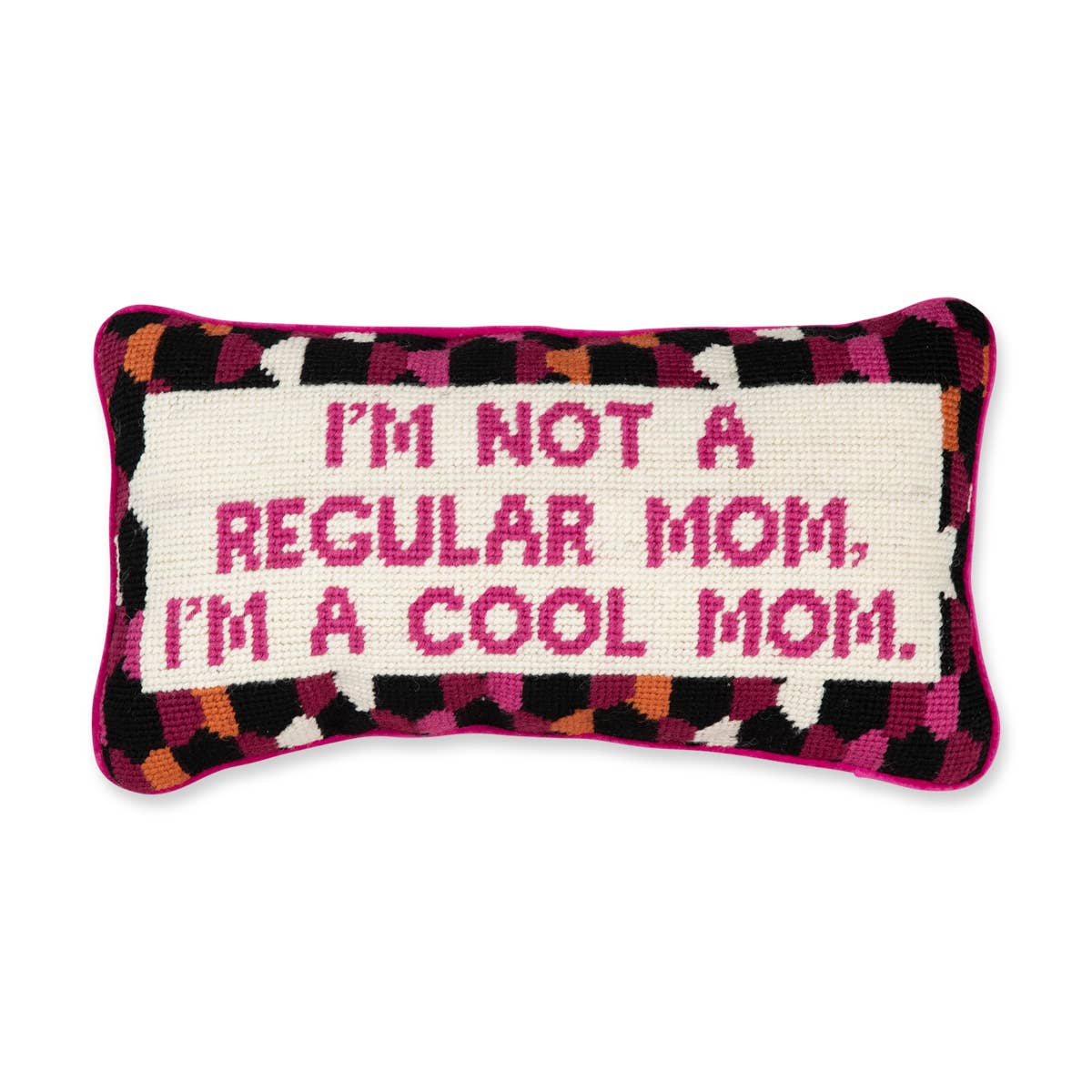 Furbish Studio - Cool Mom Needlepoint Pillow