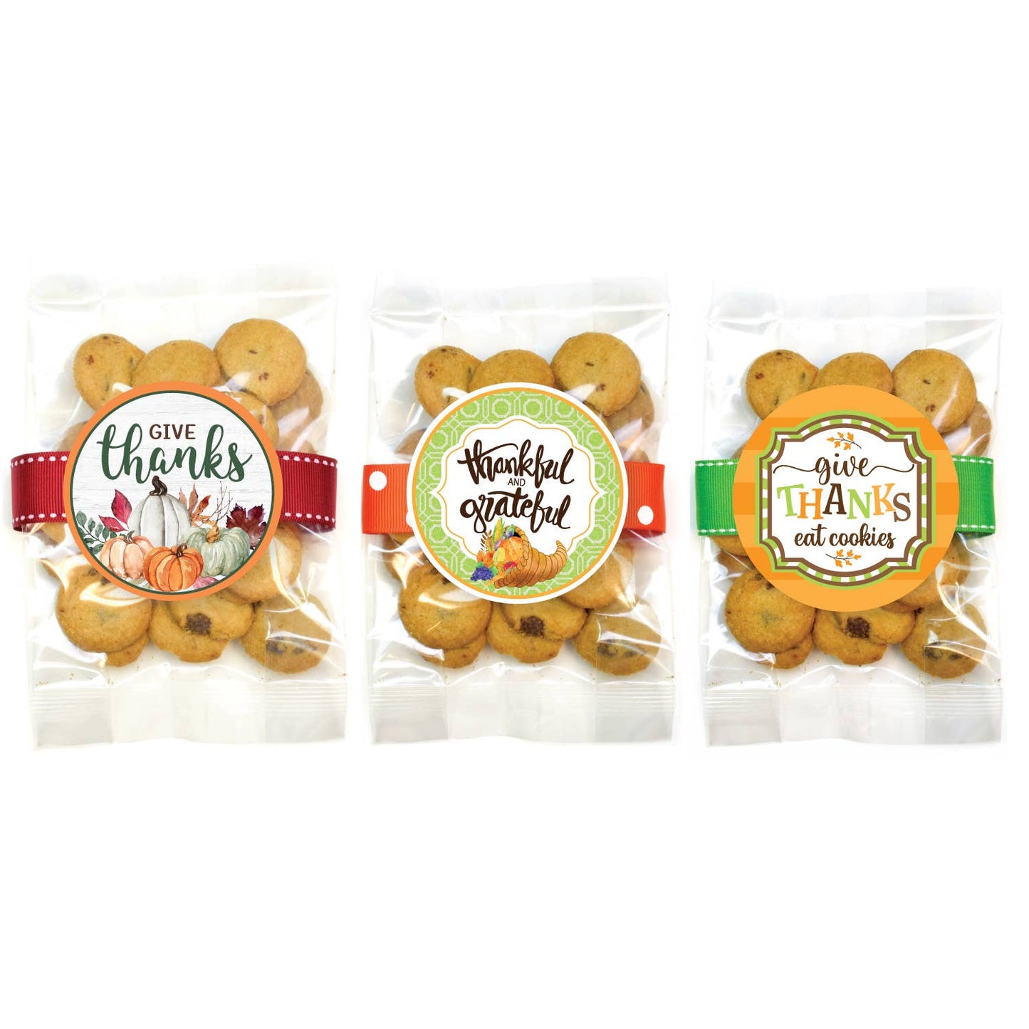 Oh, Sugar! - Cookies - Thanksgiving Small Cookie Bag Asst #1