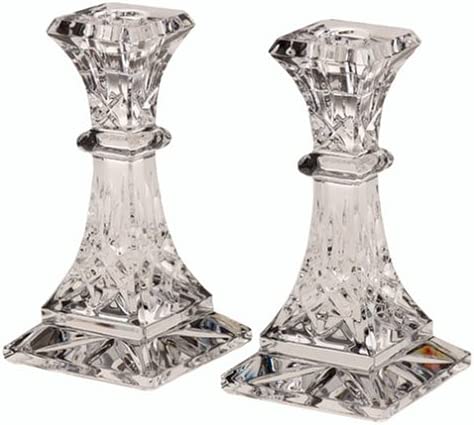 WATERFORD LISMORE 6" CANDLESTICK PAIR