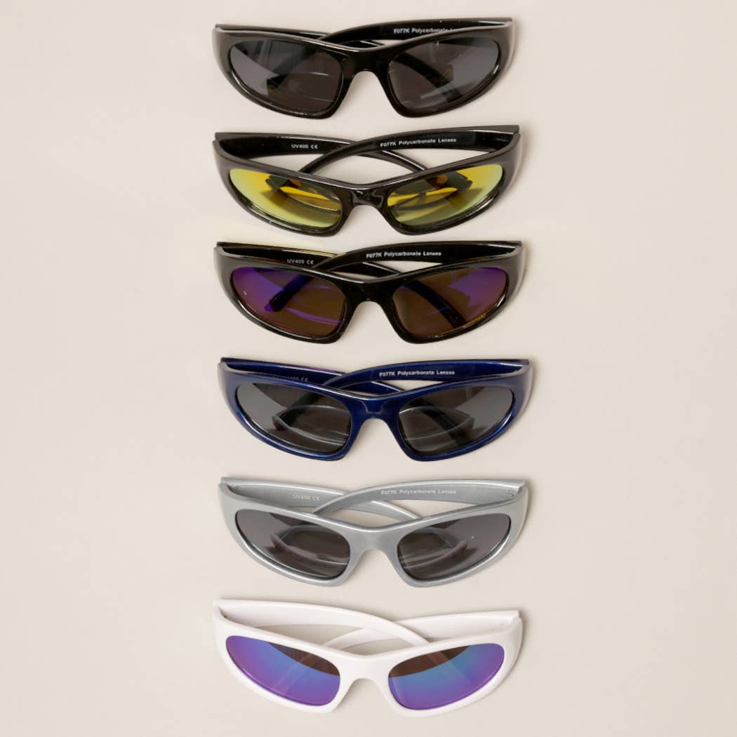 Fashion City - Kids Trendy Flame Pattern Sunglasses