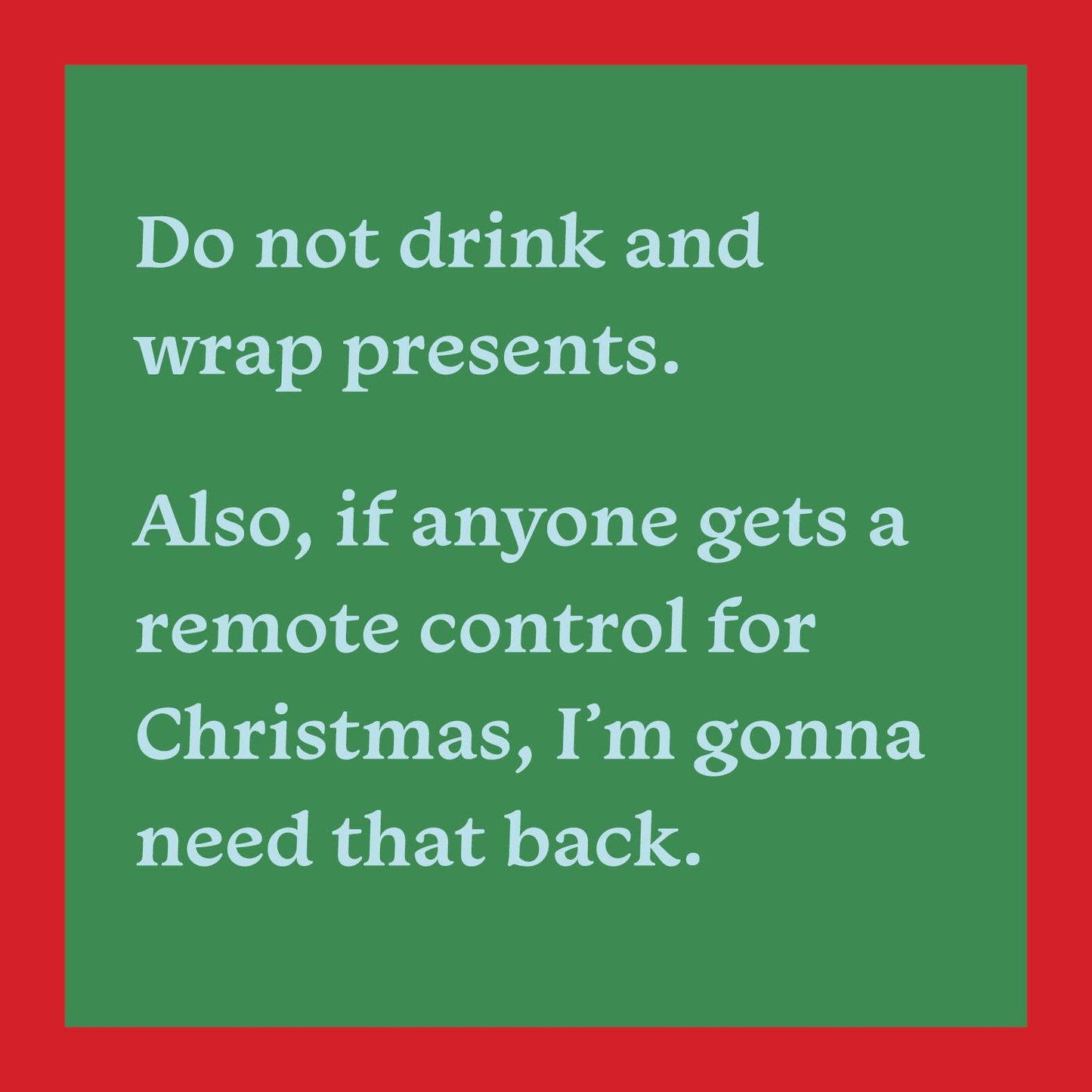 Drinks on Me - CARD Xmas Drink and Wrap