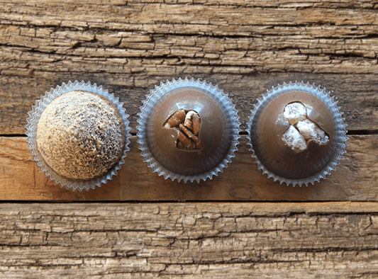 Grand Seasonal Chocolate Truffles - Fall - Dome Shape: Apple Pie