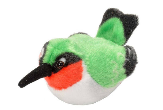 Wild Republic - Audubon II Ruby Throat Hummingbird Stuffed Animal 5.5"