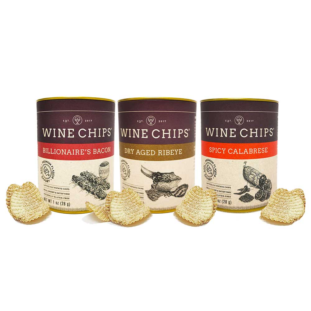 Wine Chips - 1 OZ. CHARCUTERIE COLLECTION - ESTATE MIXED CASE OF 12