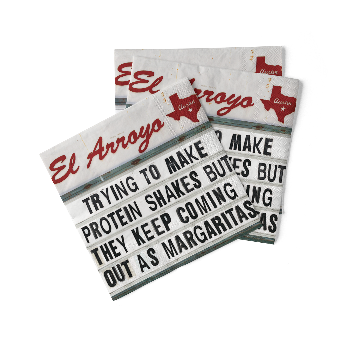 El Arroyo - Cocktail Napkins (Pack of 20) - Protein Shakes