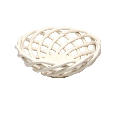 Round Basket Cream Medium