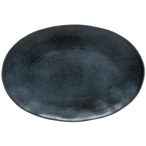 Casafina Costa Nova Livia Black Oval Platter
