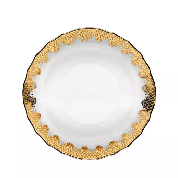 HEREND GOLD FISH SCALE SALAD PLATE