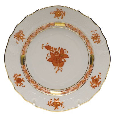 Chinese Bouquet Bread and Butter Plate Rust