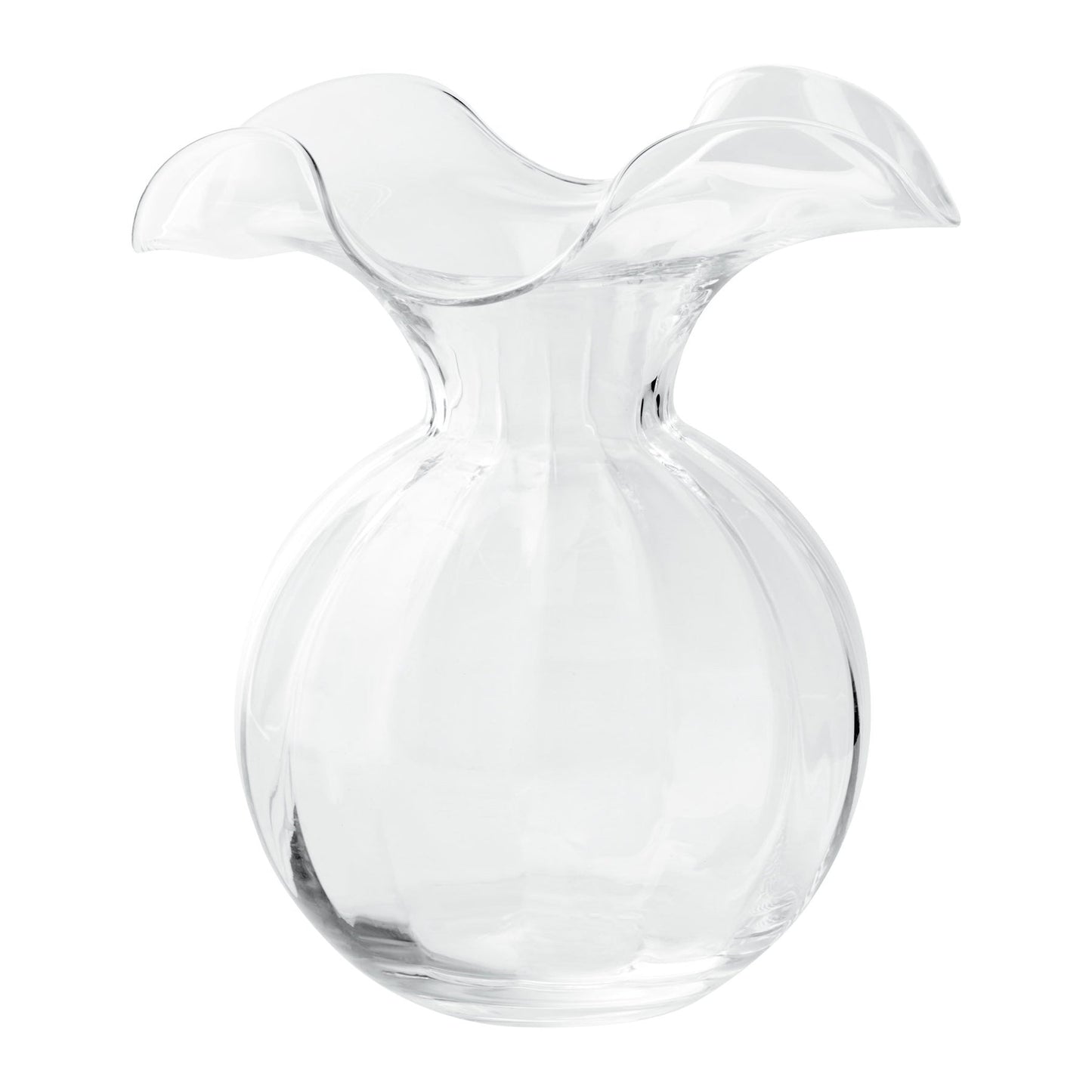 Hibiscus Medium Glass Vase Clear